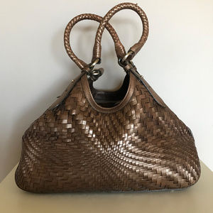 Cole Haan bronze metallic Genvieve hand bag